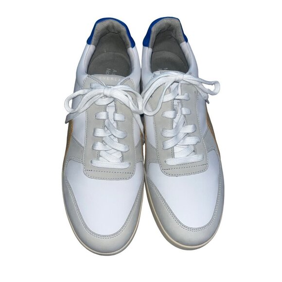Everlane The ReLeather Court Sneakers in white grey blue New womens Casual - Picture 4 of 9
